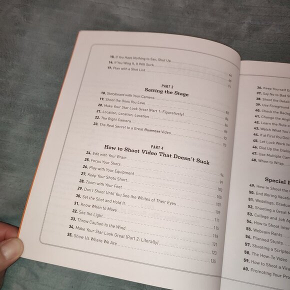 Book How to Shoot Video That Doesn't Suck Film Maker Guide Steve Stockman - Picture 9 of 14